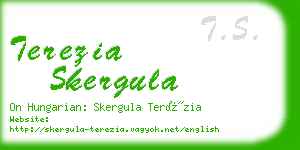 terezia skergula business card